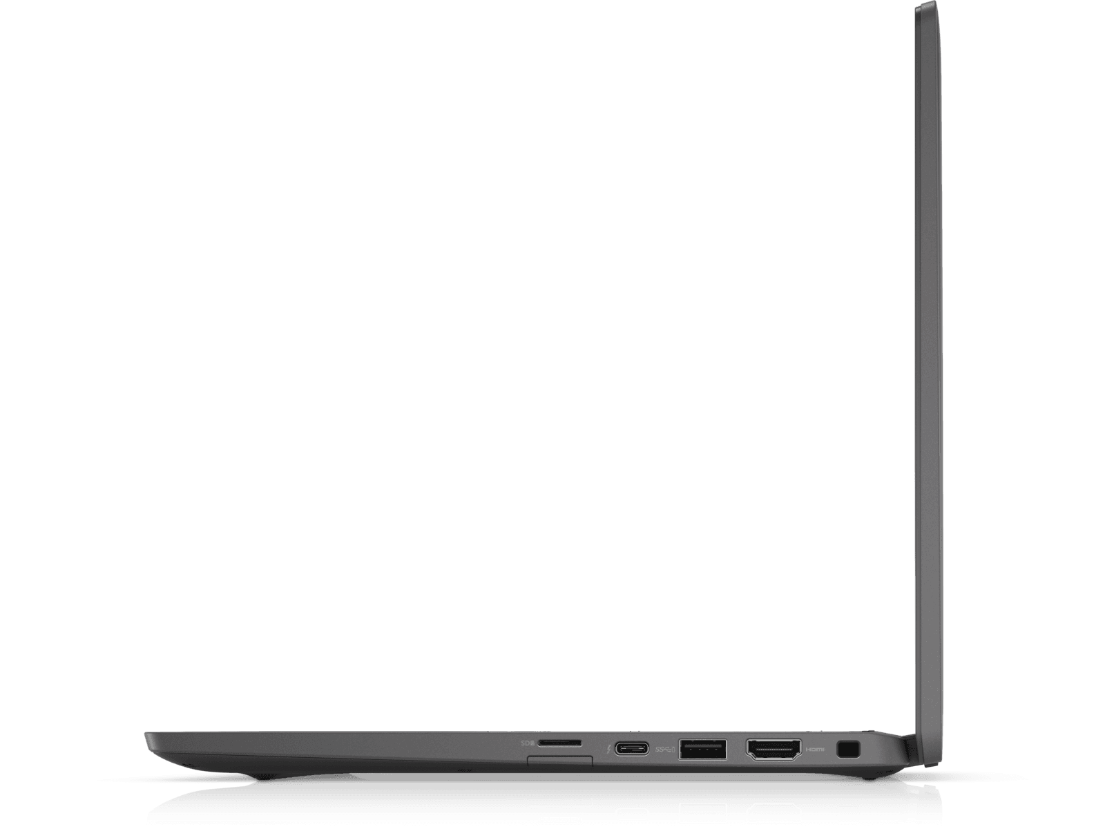 얇은 카본 본체와 오른쪽 포트를 보여주는 Dell Latitude 7420 이미지