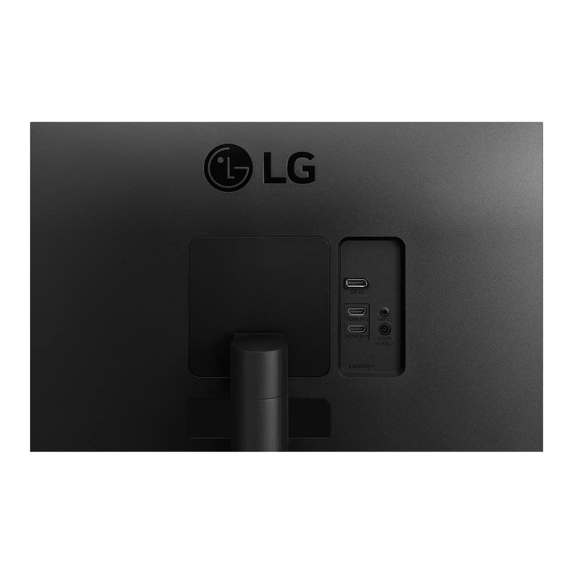 LG 27QN600 후면 영상·오디오·전원 단자